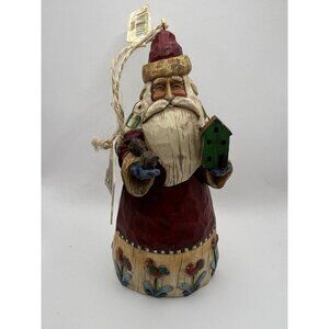 Jim Shore Heartwood Creek Classic Santa with Birds 2002 Christmas Figurine, Tag